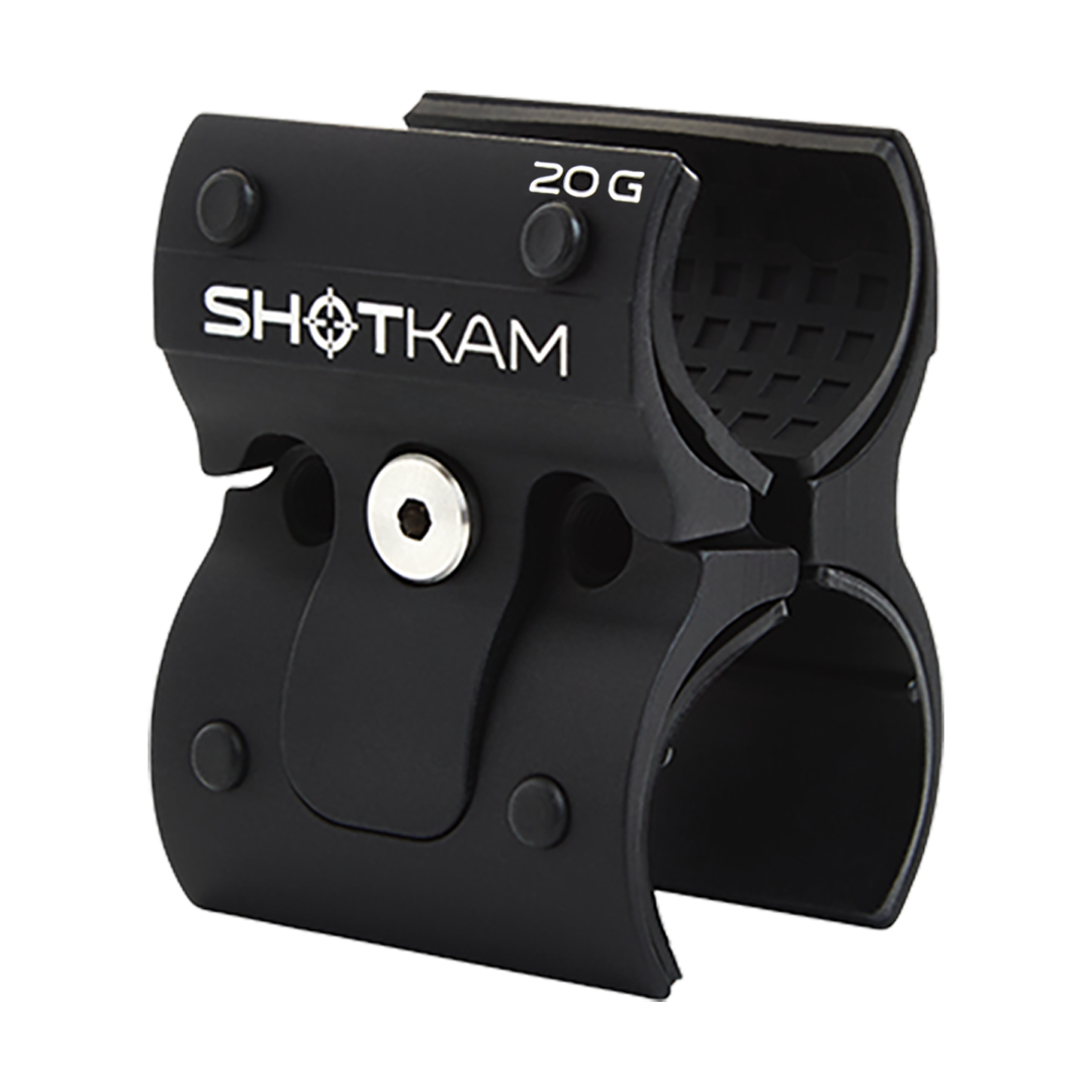 20 Gauge Gen 4 Mini ShotKam Mount – This mount opens and closes effortlessly, making it easy to attach your Gen 4 Mini ShotKam to a 20 gauge shotgun for steady, high-quality footage.