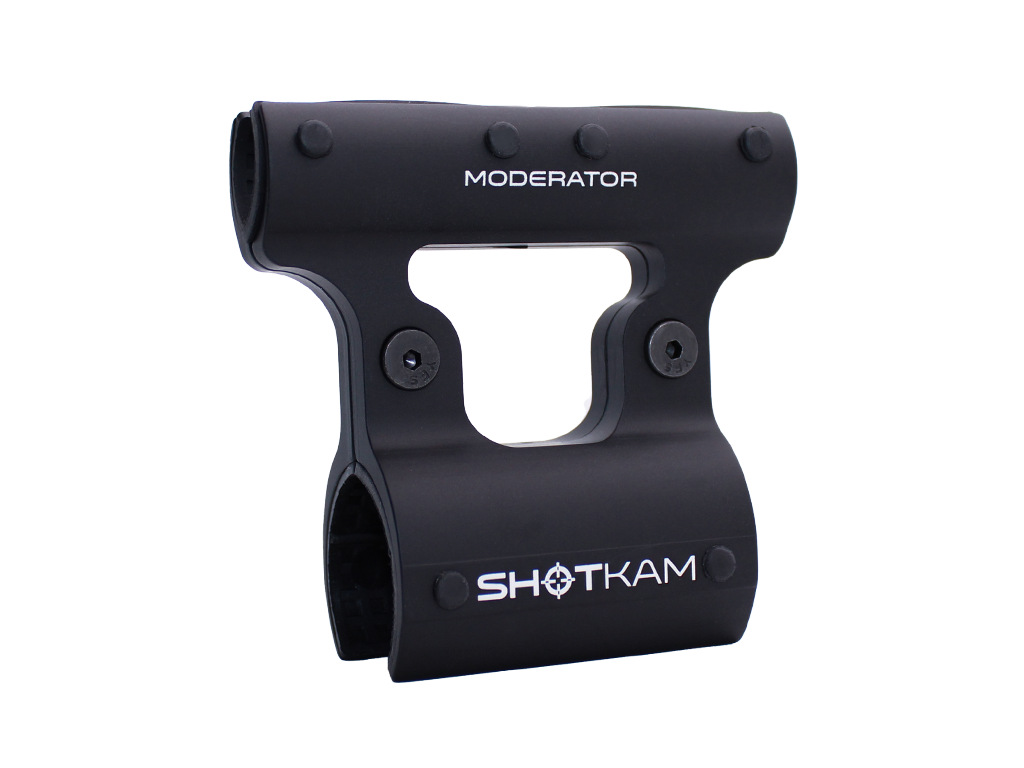 ShotKam Moderator Mount for ShotKam Gen gun featuring a durable and sleek This secure camera mount attaches to ideal for recording shooting and clay An essential accessory for improving shooting accuracy and performance through detailed video analysis and