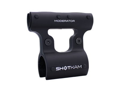 ShotKam Moderator Mount for ShotKam Gen gun featuring a durable and sleek This secure camera mount attaches to ideal for recording shooting and clay An essential accessory for improving shooting accuracy and performance through detailed video analysis and