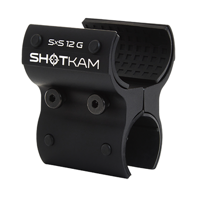 SxS 12 Gauge ShotKam Mount – Securely attaches the Gen 4 Mini ShotKam to side-by-side 12 gauge shotguns, ensuring stable video capture during shooting in the USA.